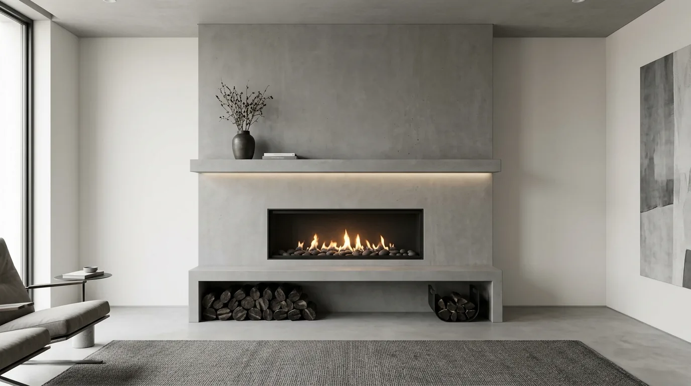 Refinish or replace the mantel for impact